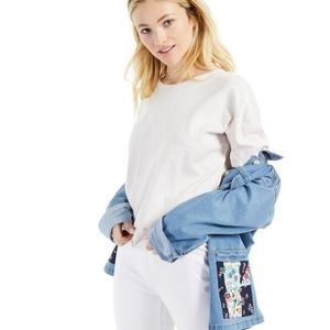 STYLE & CO. WHITE HEATHER Cotton T Shirt SIZE LP & MP NWT